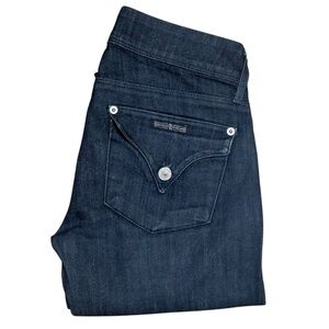 Hudson Collin Flap Skinny Jeans Dark Wash Size 26